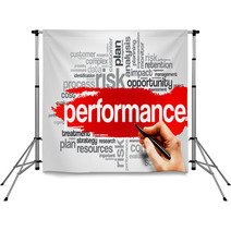 Performance Word Cloud, Business Concept Backdrops 77627561
