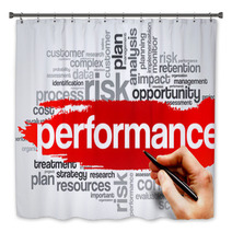 Performance Word Cloud, Business Concept Bath Decor 77627561