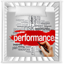 Performance Word Cloud, Business Concept Nursery Decor 77627561