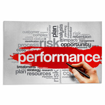 Performance Word Cloud, Business Concept Rugs 77627561