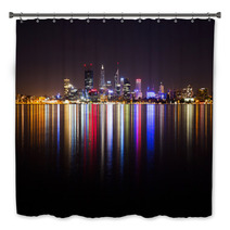 Perth City Skyline At Night Bath Decor 64017462