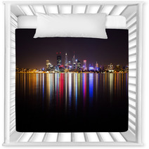 Perth City Skyline At Night Nursery Decor 64017462