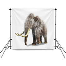 Photorealistic 3 D Rendering Of A Mammoth Backdrops 39330887