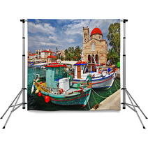 Pictorial Idyllic Greek Islands - Aegina Backdrops 61954682