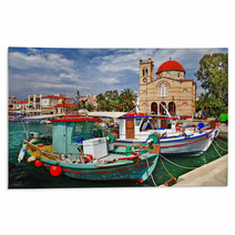 Pictorial Idyllic Greek Islands - Aegina Rugs 61954682
