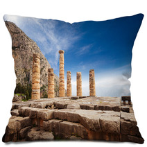 Picturesque View On Apollo Temple Pillows 67698621