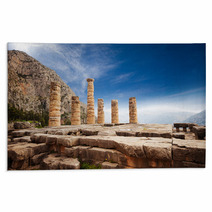 Picturesque View On Apollo Temple Rugs 67698621