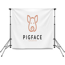 Pig Face Logo Backdrops 138211497