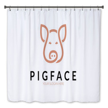 Pig Face Logo Bath Decor 138211497