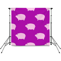 Pig Seamless Pattern Background Backdrops 190812168