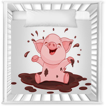 Piggy In A Puddle Nursery Decor 71620534