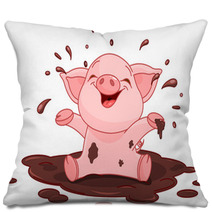 Piggy In A Puddle Pillows 71620534