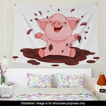 Piggy In A Puddle Wall Art 71620534