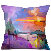 Abstract Pillows 129052887