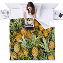 Pineapple Tropical Fruit Blankets 64241145