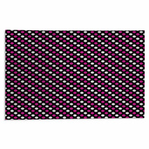 Pink And White Small Polka Dot Pattern Repeat Background Rugs 64903382