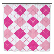 Pink Argyle Bath Decor 11503506