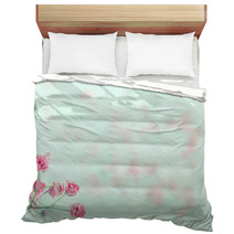 Pink Baby's Breath Flowers With Copy Space Bedding 52701032