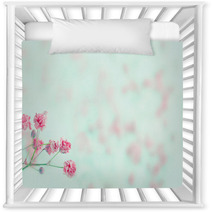 Pink Baby's Breath Flowers With Copy Space Nursery Decor 52701032