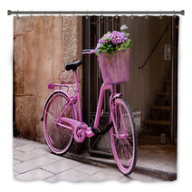 Pink Bicycle Bath Decor 47245225