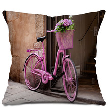 Pink Bicycle Pillows 47245225