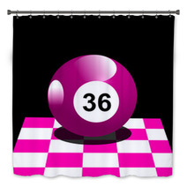 Pink Billiard Bath Decor 58058034
