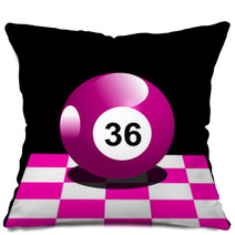 Pink Billiard Pillows 58058034