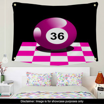 Pink Billiard Wall Art 58058034
