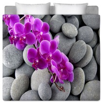 Pink Branch Orchid On The Gray Pebbles Bedding 62553606