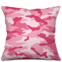Pink Camouflage Pillows 65352068