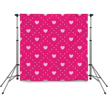 Pink Heart Pattern. Backdrops 60532639