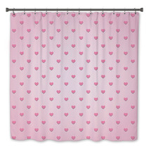Pink Hearts Background1 Bath Decor 69623664