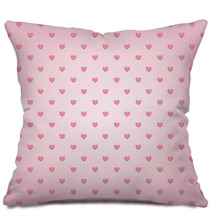 Pink Hearts Background1 Pillows 69623664