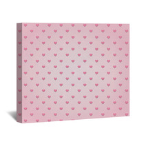 Pink Hearts Background1 Wall Art 69623664