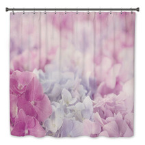 Pink Hydrangea Flowers Bath Decor 58642487