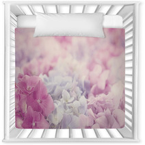 Pink Hydrangea Flowers Nursery Decor 58642487
