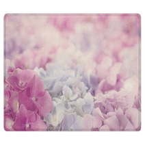 Pink Hydrangea Flowers Rugs 58642487