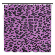 Pink Leopard Fabric Texture Bath Decor 51089560