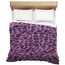 Pink Leopard Fabric Texture Bedding 51089560