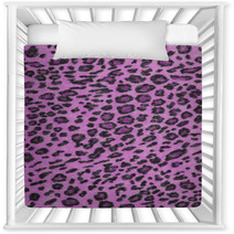 Pink Leopard Fabric Texture Nursery Decor 51089560