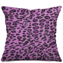 Pink Leopard Fabric Texture Pillows 51089560