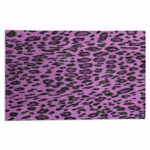 Pink Leopard Fabric Texture Rugs 51089560