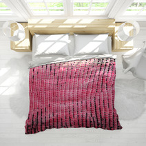 Pink Lizard Skin, Abstrat Leather Texture For Background. Bedding 98462856