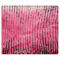 Pink Lizard Skin, Abstrat Leather Texture For Background. Rugs 98462856