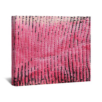 Pink Lizard Skin, Abstrat Leather Texture For Background. Wall Art 98462856