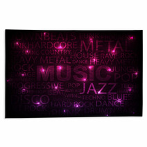 Pink Music Background Rugs 44685647