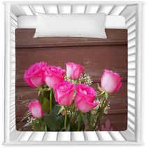 Pink Roses Nursery Decor 68354714
