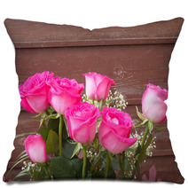 Pink Roses Pillows 68354714