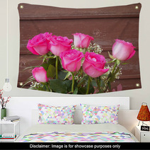 Pink Roses Wall Art 68354714