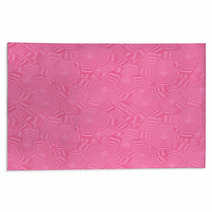 Pink Seamless Polygon Pattern Background Rugs 68994205